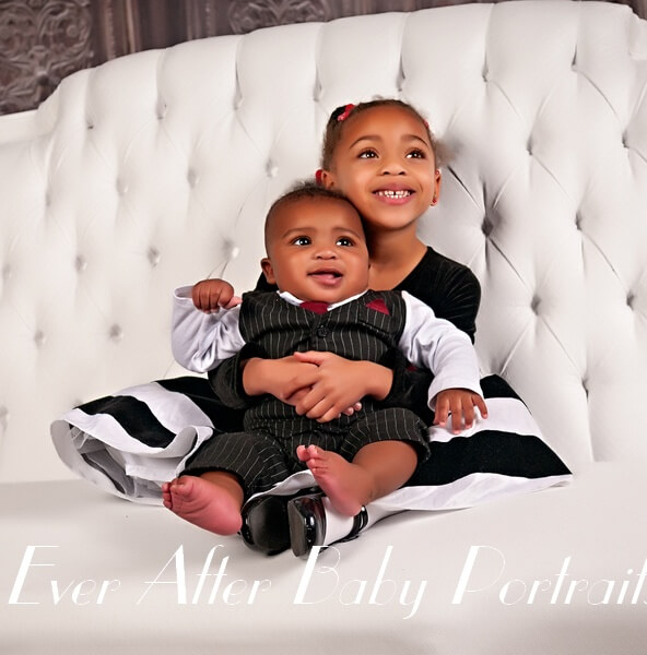 Northern Virginia photographers | Dunn Loring VA | Family pictures | Big Sister With Baby Brother Portraits