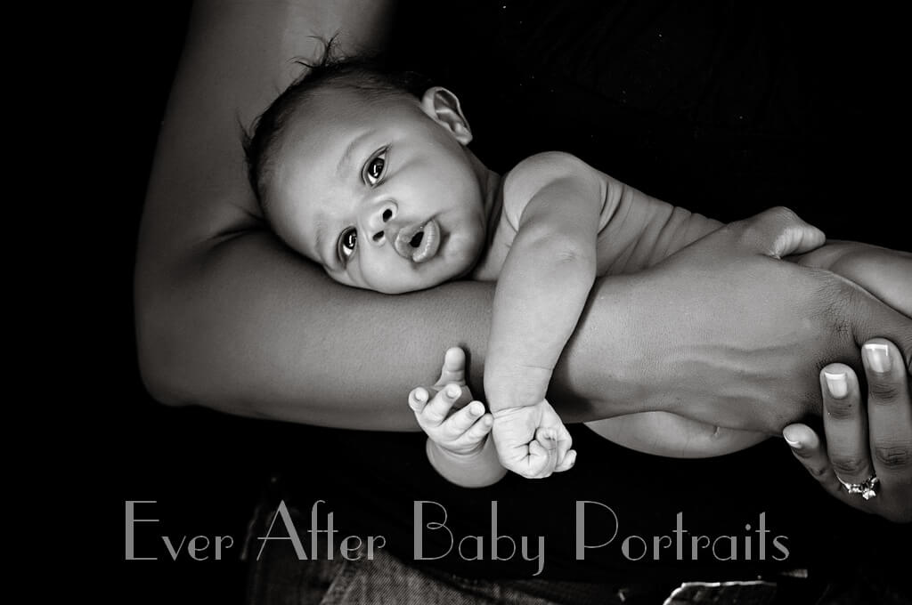 Black and White Newborn Portraits